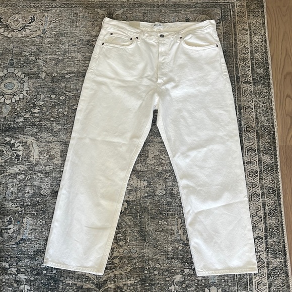 Agolde 90's Crop in Salt - Picture 3 of 7